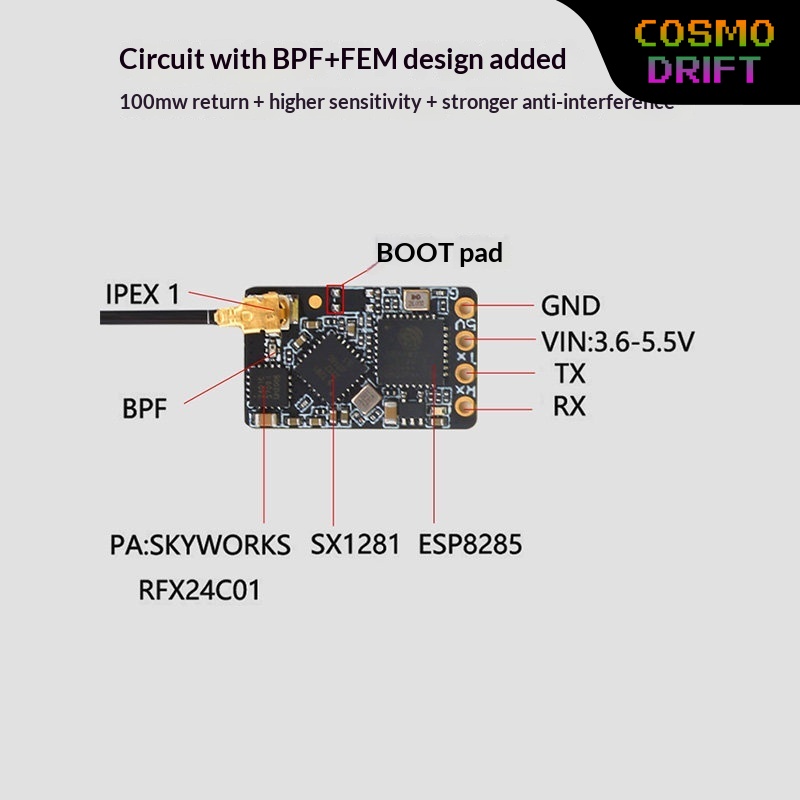 Drone Rc Receiver And Transmitter - Hot BAYCK Expresslrs Elrs Receiver 2
