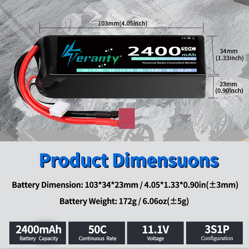 TERANTY 3S 2200/2400/2600mAh L - Drone Rc Boat review and price