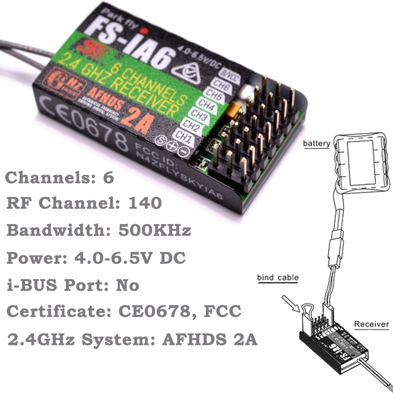 Flysky FS-IA6 Receiver 6CH Dua - Drone Rc Battery review and price