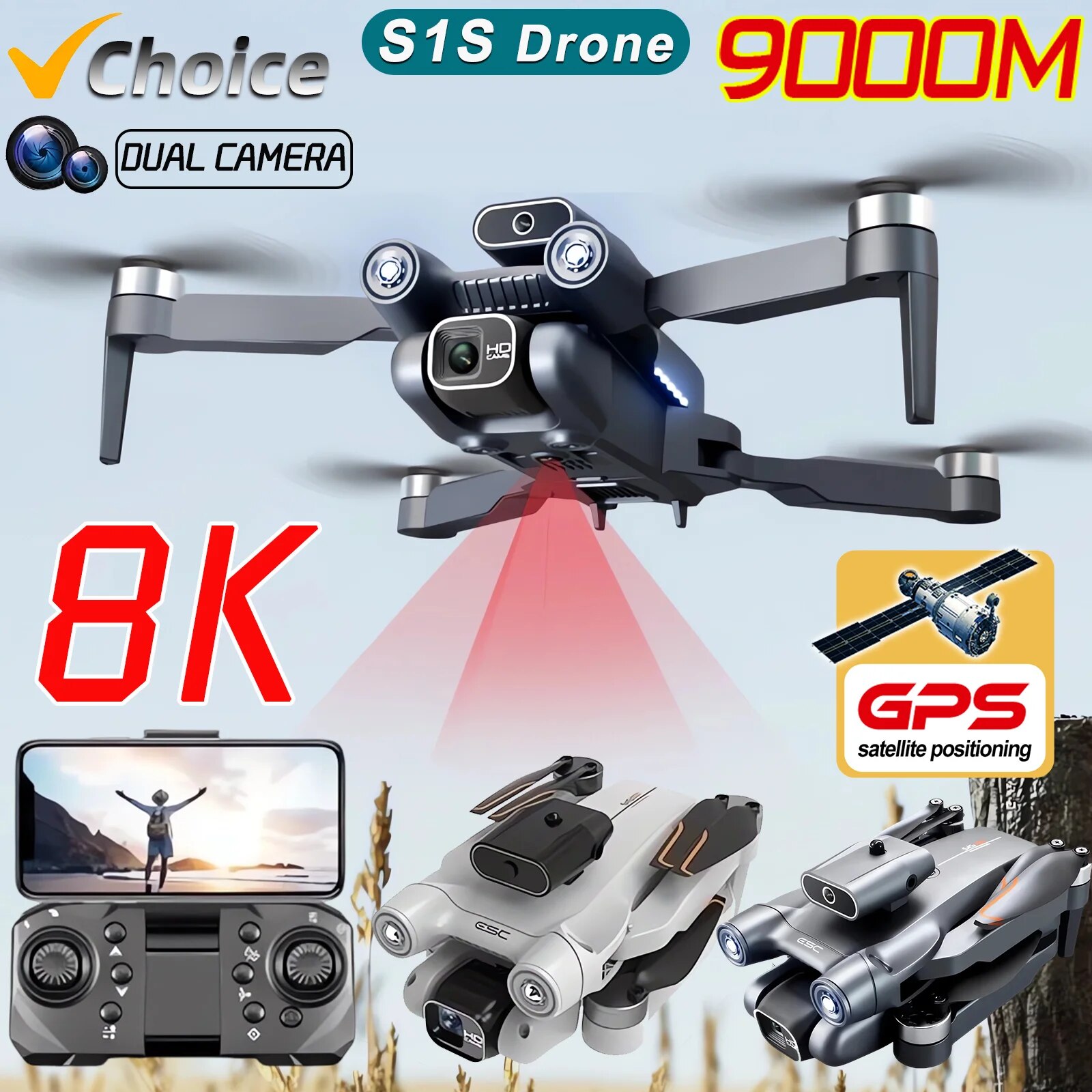 S1S Drone 5G Wifi 4K Professio - Drone Rc S1S review and price