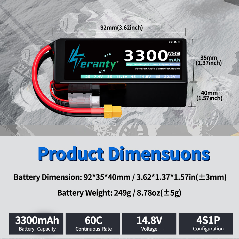 TERANTY 4S 3300mAh Lipo Batter - Drone Rc Boat review and price