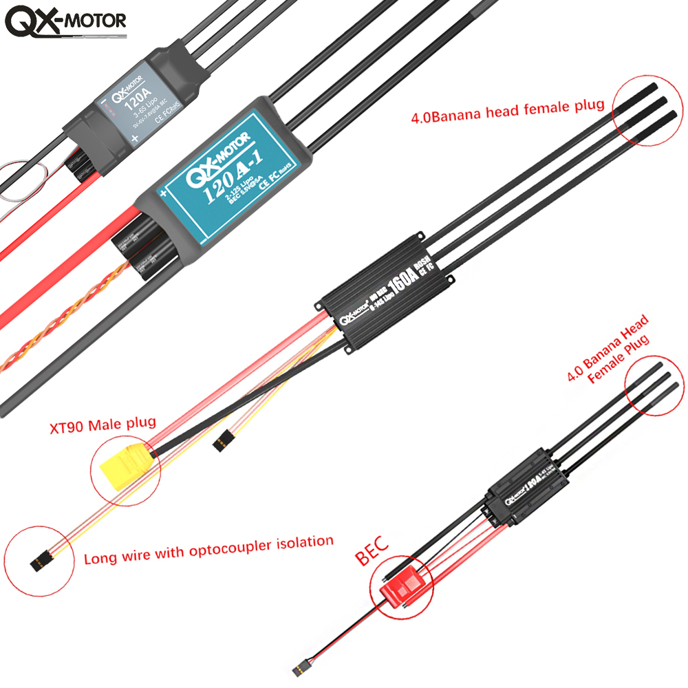 QX-MOTOR Brushless ESC series  - Drone Rc Boat review and price