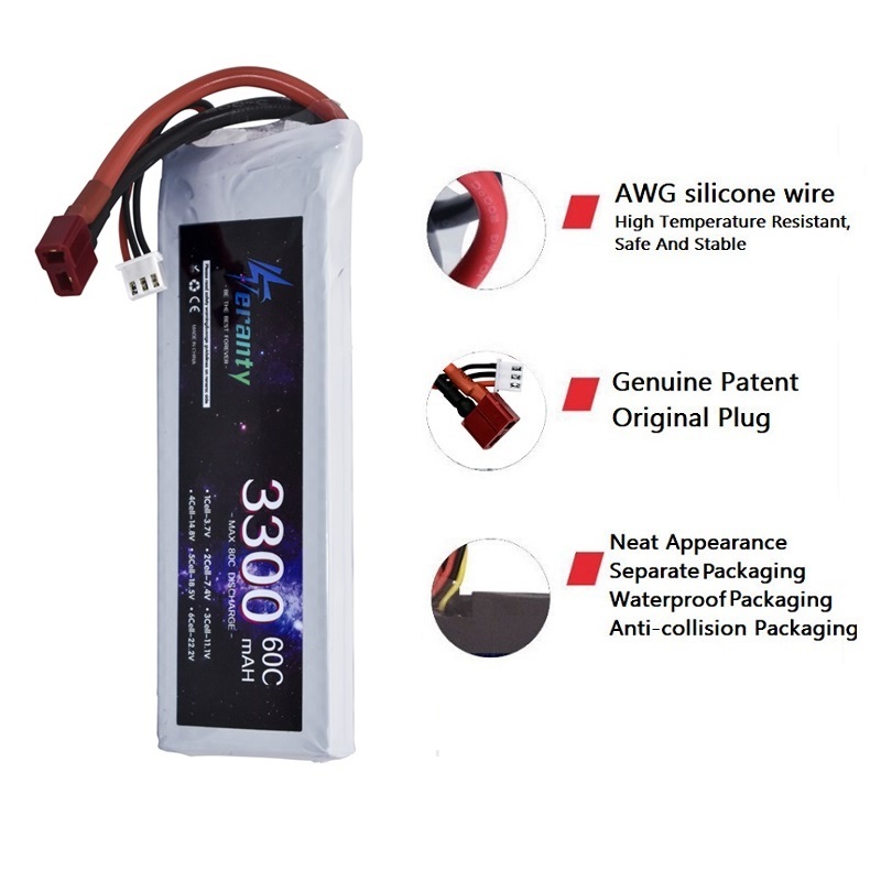 2S 7.4V LiPo Battery 3300mAh 6 - Drone Rc Boat review and price