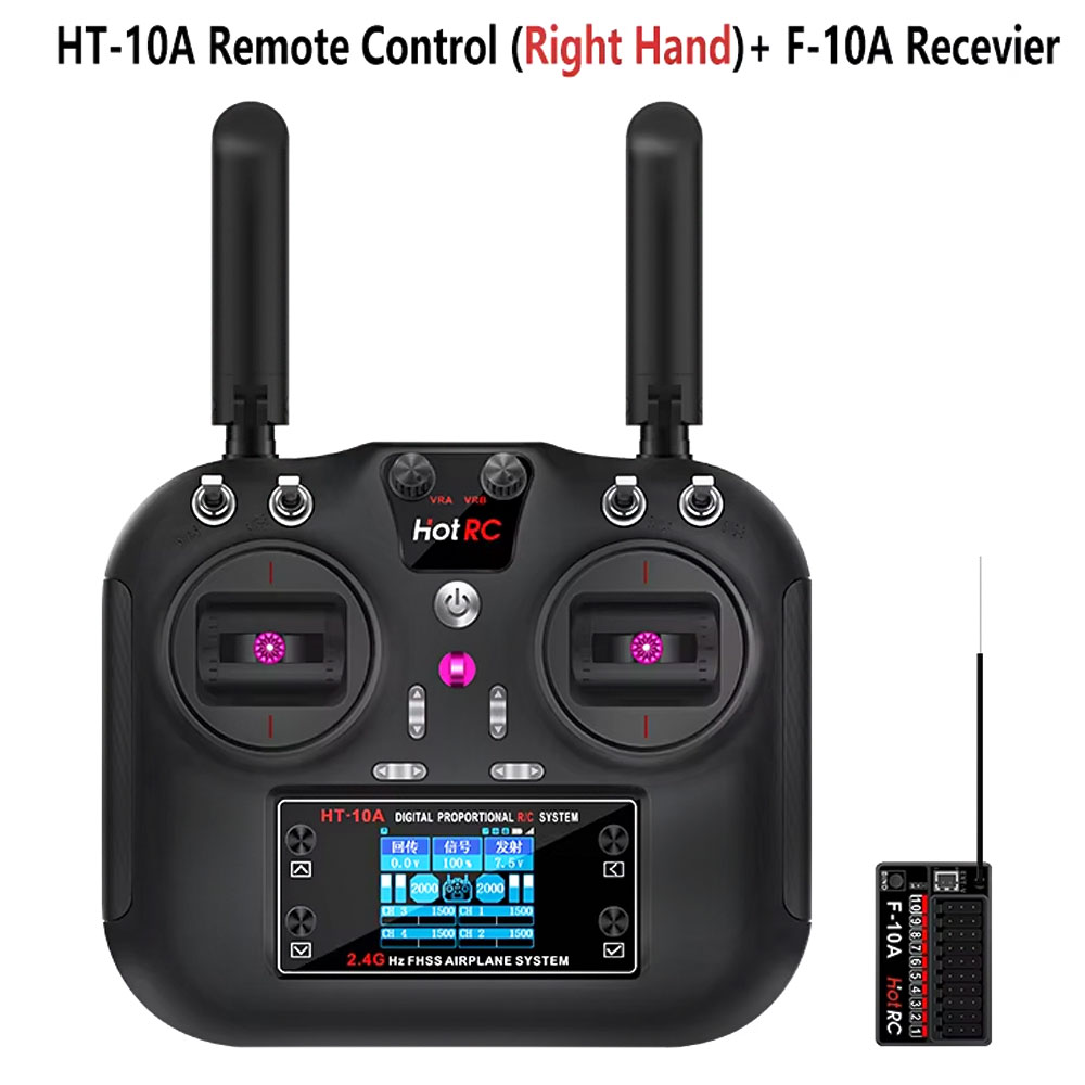 Hotrc HT-10A 2.4G 10CH Transmi - Drone Rc Receiver And Transmitter review and price