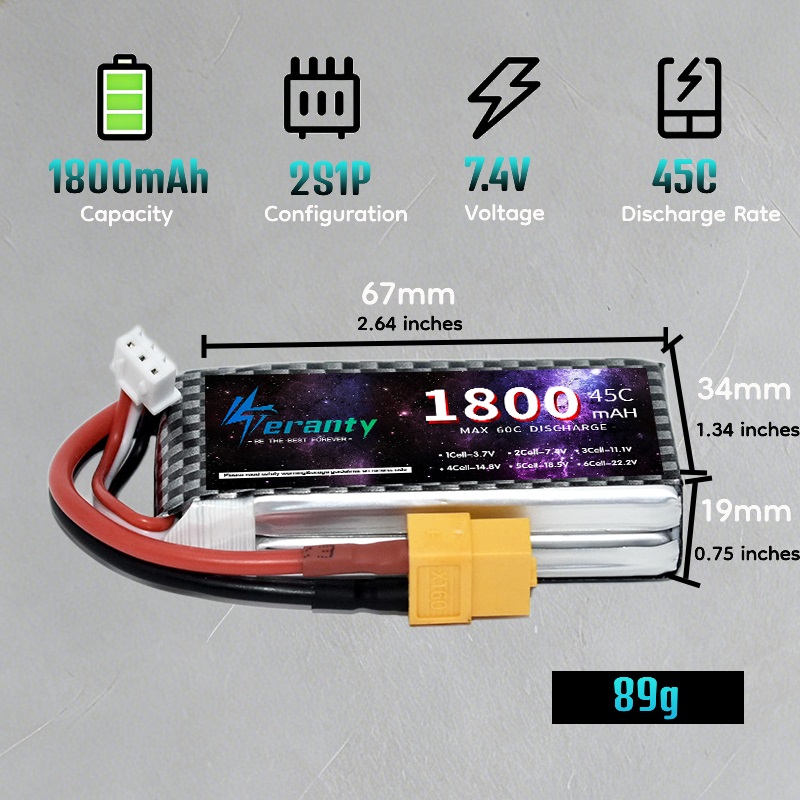 TERANTY 2S 3S 4S 1800mAh Lipo  - Drone Rc Boat review and price