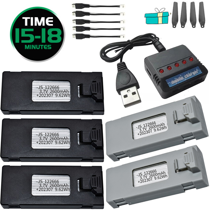 3.7V 2600mAh RC Drone Battery  - Drone Rc S1S review and price